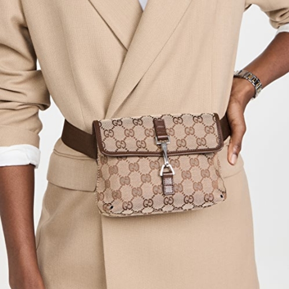 Auth Vintage Gucci Monogram GG Belt Bag with Dustcover on SALE !! - Picture 11 of 12